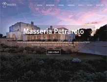 Tablet Screenshot of masseriapetrarolo.com